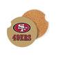 SAN FRANCISCO 49ERS 2-PIECE CAR COASTER SET