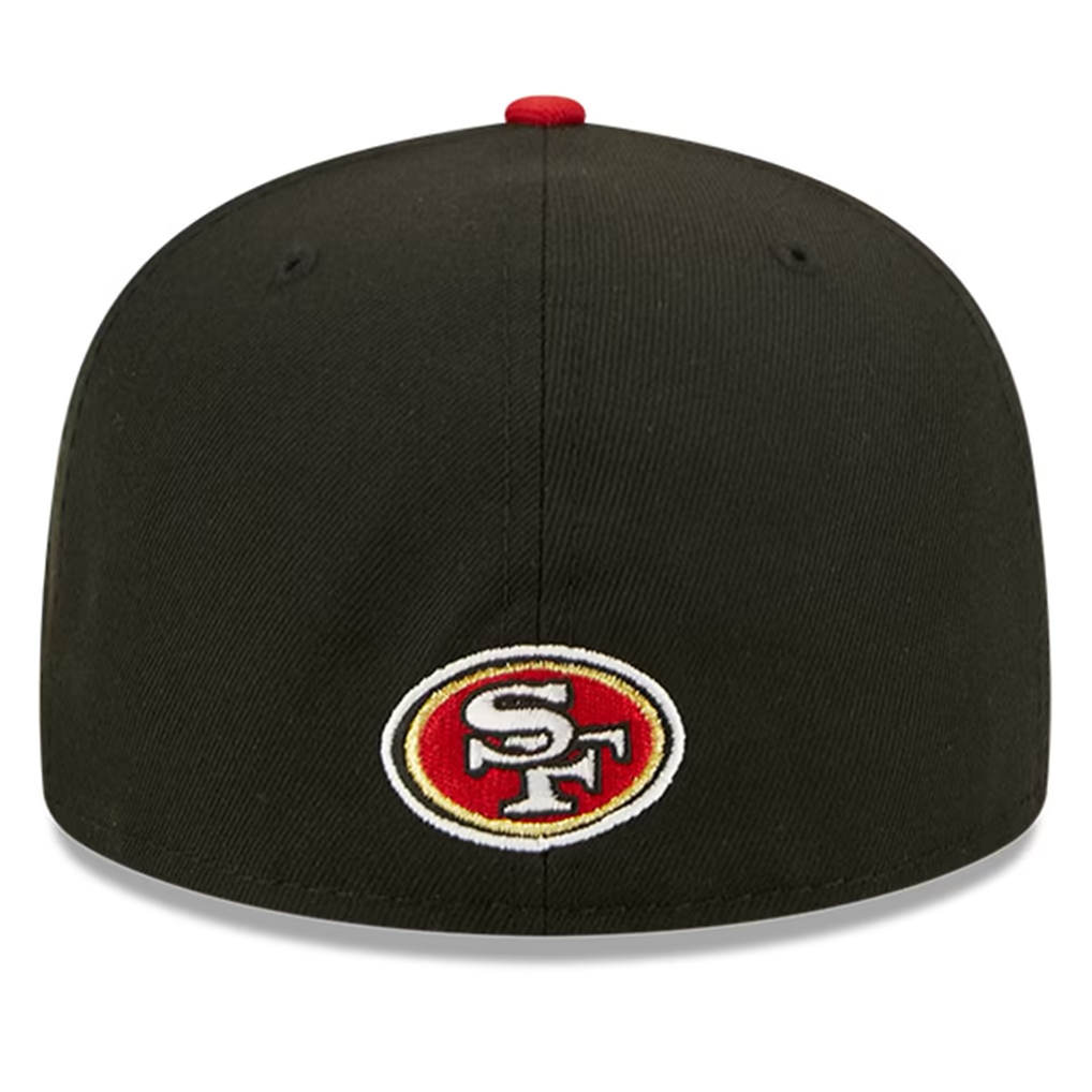 SAN FRANCISCO 49ERS 2022 NFL DRAFT 59FIFTY FITTED HAT - BLACK/RED