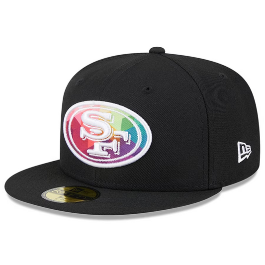 SAN FRANCISCO 49ERS 2023 CRUCIAL CATCH 59FIFTY FITTED HAT