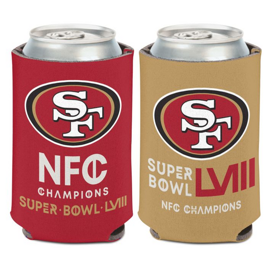 SAN FRANCISCO 49ERS 2023 NFC CHAMPIONS 12 OZ CAN COOLER - CHAMPS