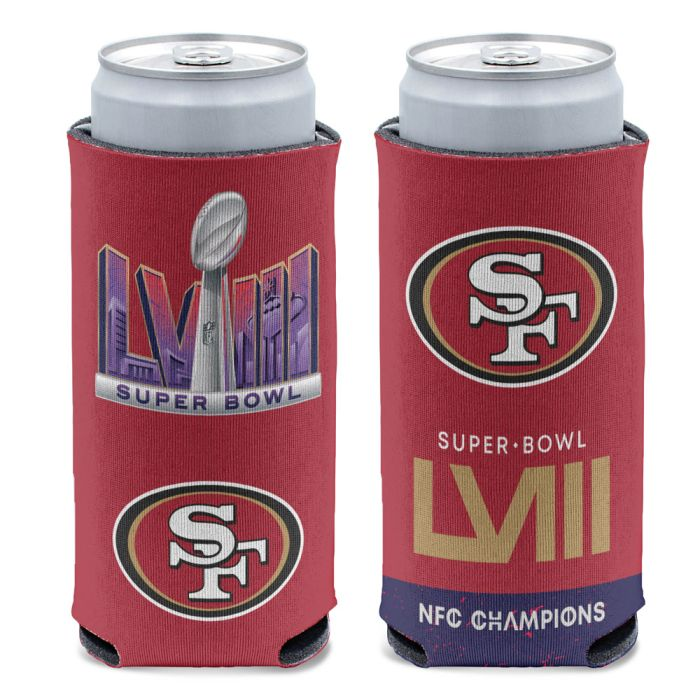 SAN FRANCISCO 49ERS 2023 NFC CHAMPIONS 12 OZ SLIM CAN COOLER