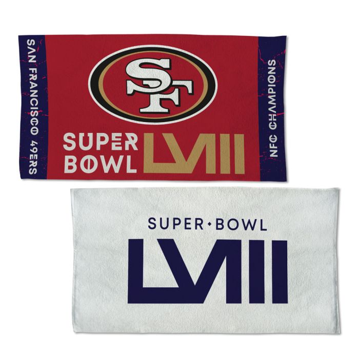 SAN FRANCISCO 49ERS 2023 NFC CHAMPIONS FULL COLOR LOCKER ROOM TOWEL