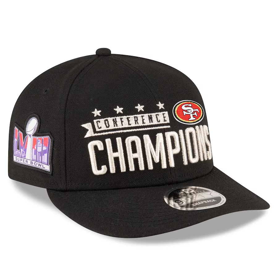 SAN FRANCISCO 49ERS 2023 NFC CHAMPIONS LOCKER ROOM LOW-PROFILE 9FIFTY SNAPBACK HAT