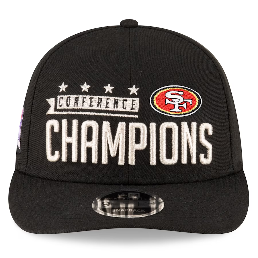 SAN FRANCISCO 49ERS 2023 NFC CHAMPIONS LOCKER ROOM LOW-PROFILE 9FIFTY SNAPBACK HAT