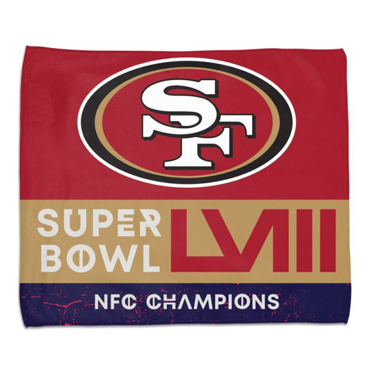 SAN FRANCISCO 49ERS 2023 NFC CHAMPIONS RALLY TOWEL - FULL COLOR