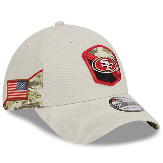 SAN FRANCISCO 49ERS 2023 SALUTE TO SERVICE 39THIRTY FLEX FIT HAT