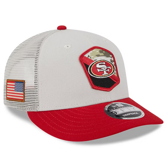 SAN FRANCISCO 49ERS 2023 SALUTE TO SERVICE LOW PROFILE 9FIFTY SNAPBACK