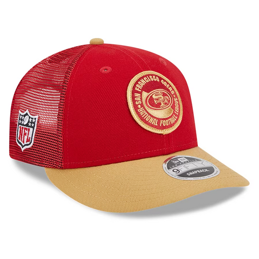 San Francisco 49ers New Era Stripe 39THIRTY Flex Hat - Scarlet