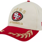 SAN FRANCISCO 49ERS 2025 NFL DRAFT 9TWENTY ADJUSTABLE HAT - CHROME WHITE/RED