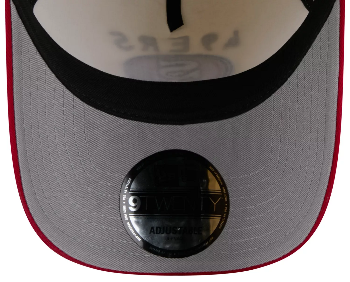 SAN FRANCISCO 49ERS 2025 NFL DRAFT 9TWENTY ADJUSTABLE HAT - CHROME WHITE/RED