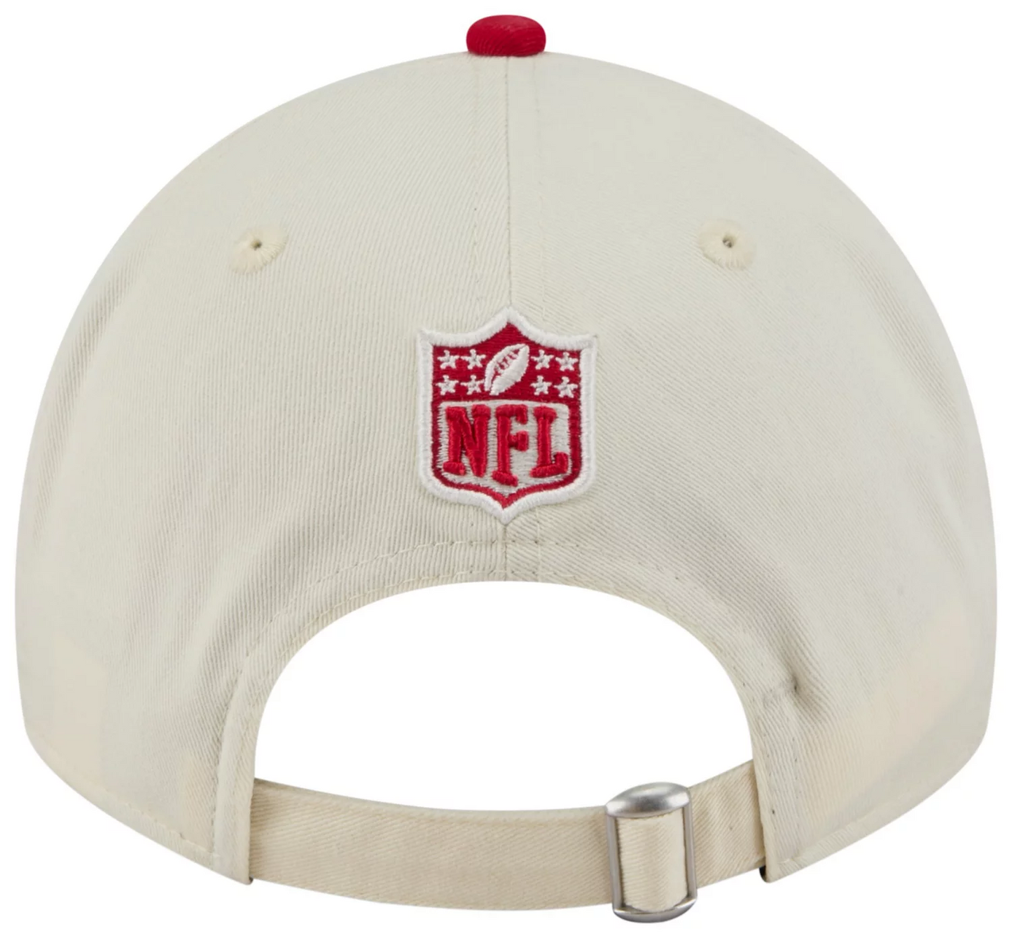 SAN FRANCISCO 49ERS 2025 NFL DRAFT 9TWENTY ADJUSTABLE HAT - CHROME WHITE/RED
