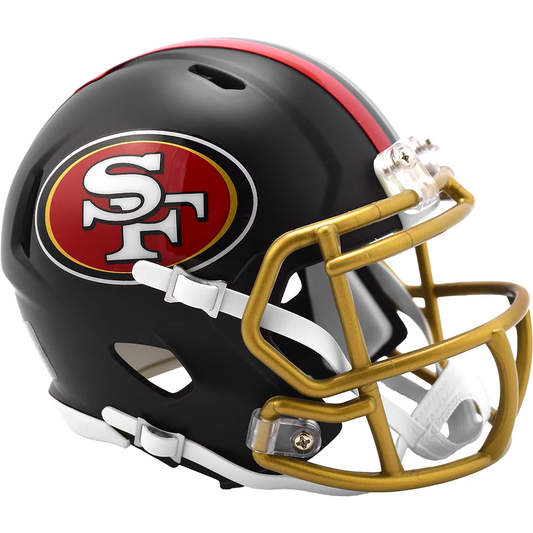 SAN FRANCISCO 49ERS 2025 NFL RIVALRIES ONFIELD ALTERNATE RIDDELL SPEED MINI HELMET