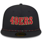 SAN FRANCISCO 49ERS 2025 NFL RIVALRY SIDELINE COLLECTION 59FIFTY FITTED HAT - BLACK