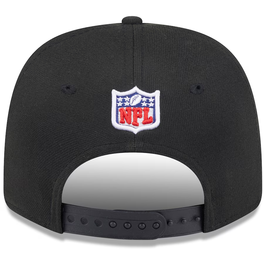 SAN FRANCISCO 49ERS 2025 NFL RIVALRY SIDELINE COLLECTION 9SEVENTY ADJUSTABLE HAT - BLACK