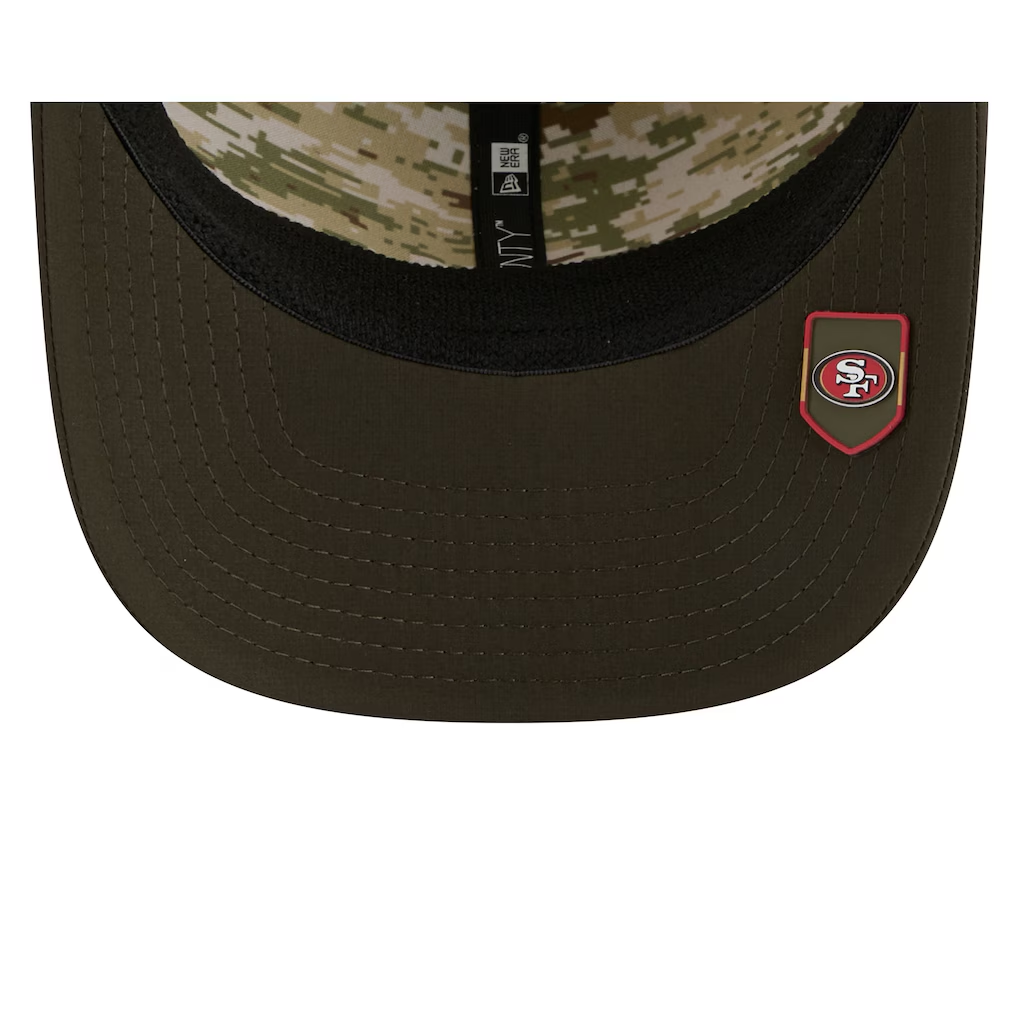 SAN FRANCISCO 49ERS 2025 NFL SALUTE TO SERVICE 9SEVENTY ADJUSTABLE HAT - GREEN
