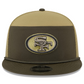SAN FRANCISCO 49ERS 2025 NFL SALUTE TO SERVICE SPLIT PANEL 9FIFTY SNAPBACK HAT - DARK GREEN