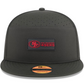 SAN FRANCISCO 49ERS 2025 NFL SIDELINE 9FIFTY SPLIT SNAPBACK HAT - BLACK