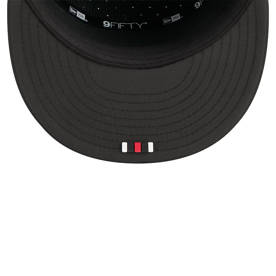 SAN FRANCISCO 49ERS 2025 NFL SIDELINE 9FIFTY SPLIT SNAPBACK HAT - BLACK