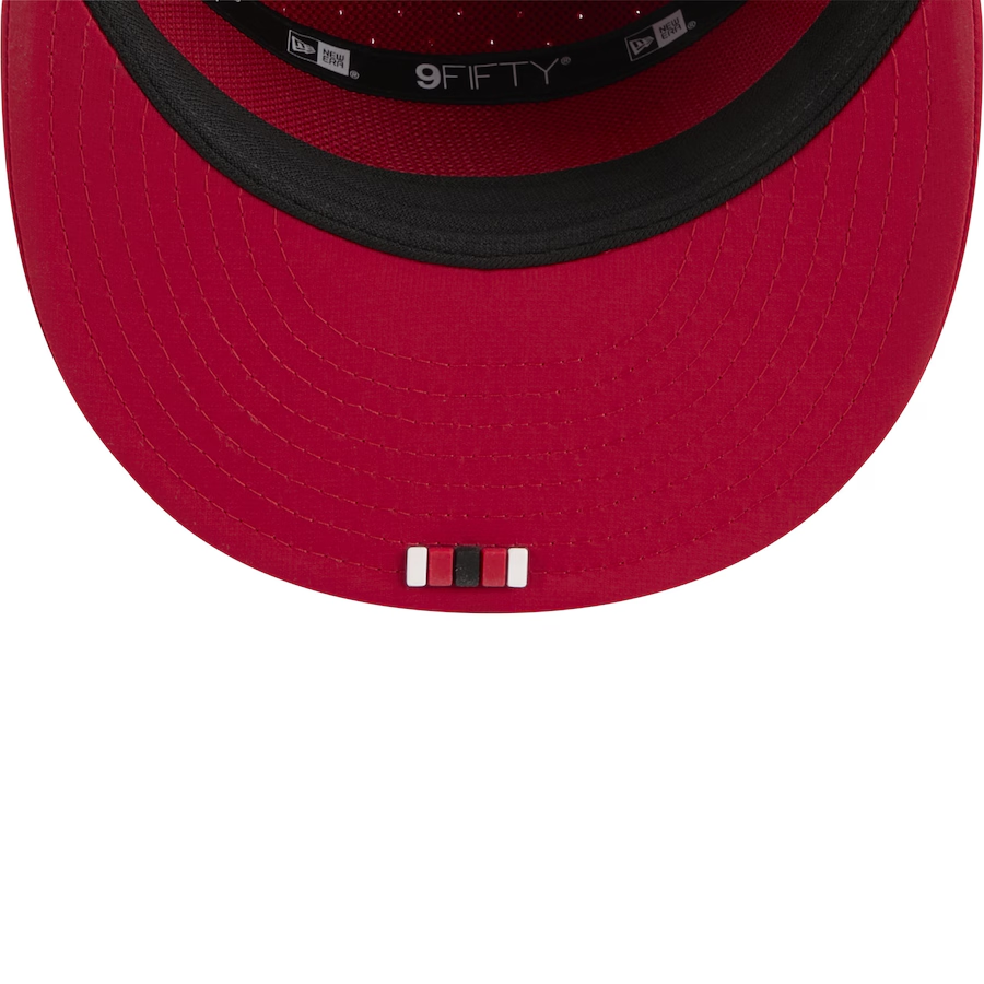 SAN FRANCISCO 49ERS 2025 NFL SIDELINE 9FIFTY SPLIT SNAPBACK HAT - RED