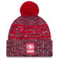 SAN FRANCISCO 49ERS 2025 NFL SIDELINE COLD WEATHER CUFFED KNIT WITH POM - RED