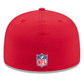 SAN FRANCISCO 49ERS 2025 NFL SIDELINE RETRO 59FIFTY FITTED HAT - RED