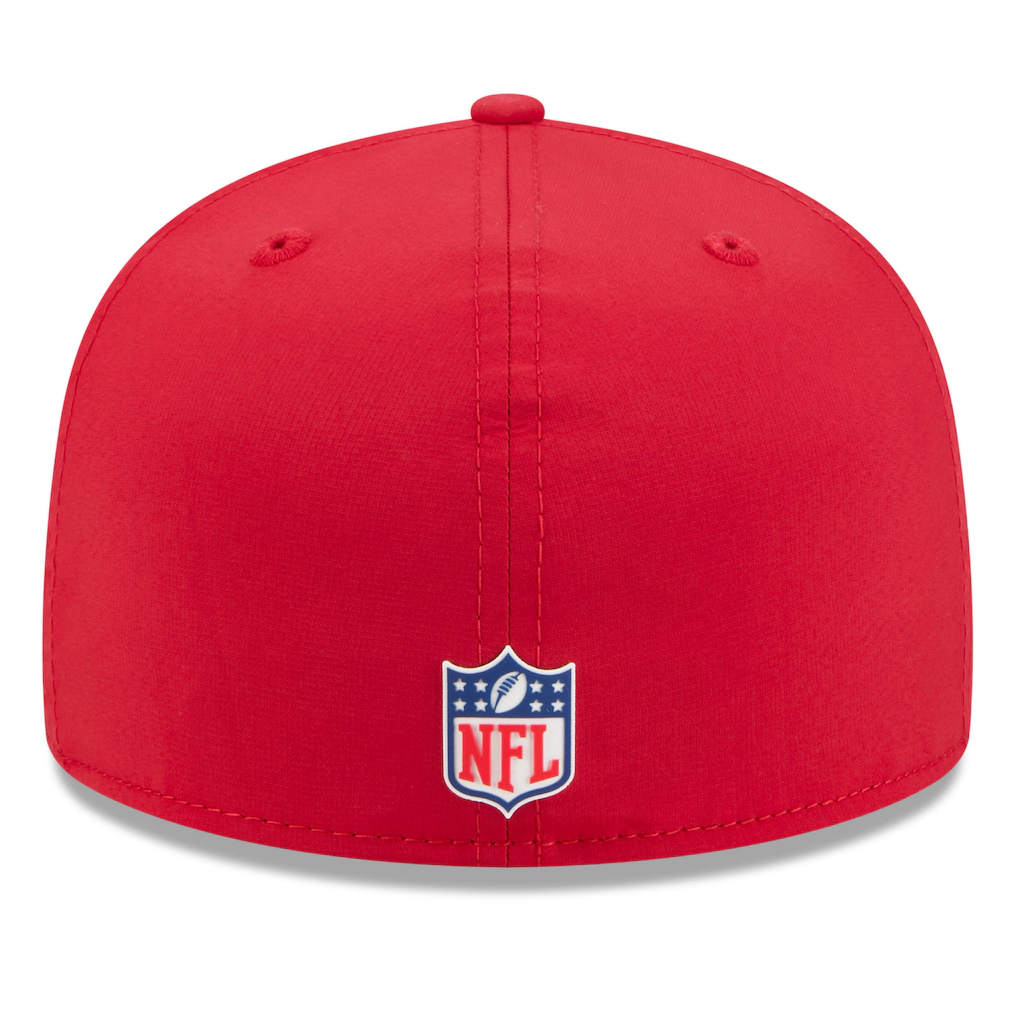 SAN FRANCISCO 49ERS 2025 NFL SIDELINE RETRO 59FIFTY FITTED HAT - RED