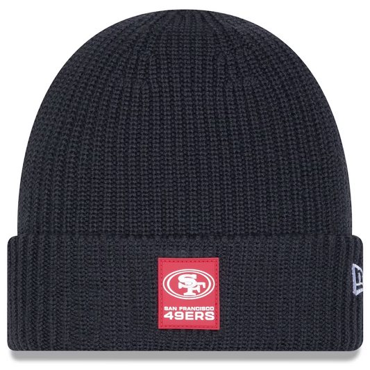 SAN FRANCISCO 49ERS 2025 SIDELINE COLD WEATHER CUFFED KNIT - CHARCOAL