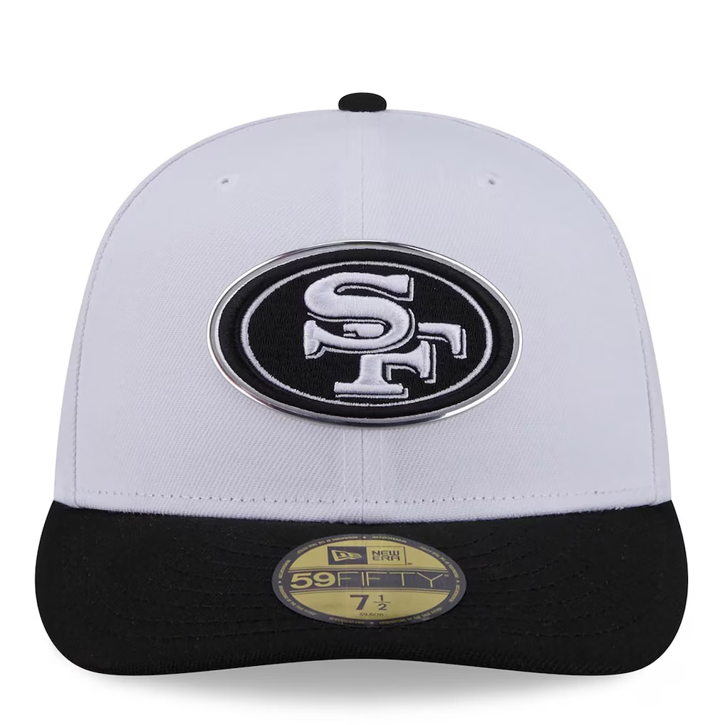 SAN FRANCISCO 49ERS 2026 NFL DRAFT 59FIFTY FITTED HAT - WHITE/BLACK