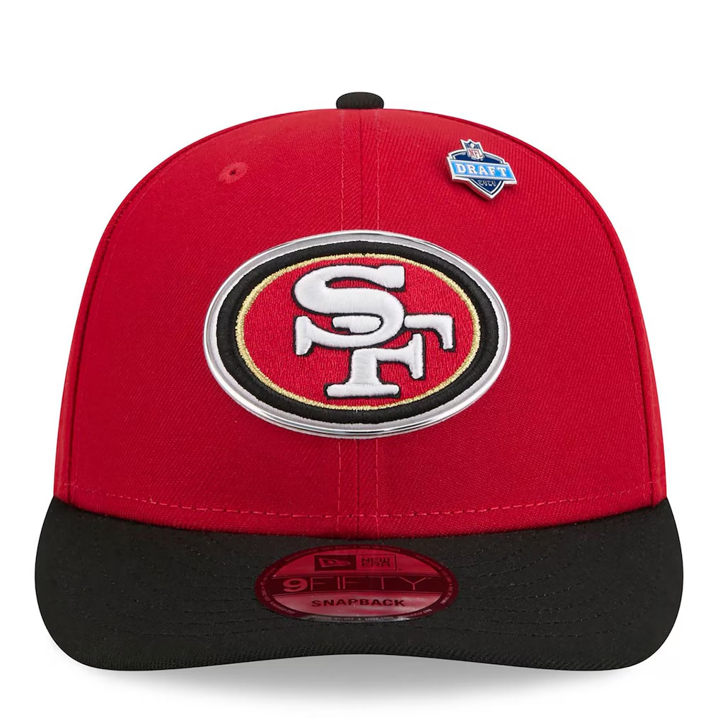 SAN FRANCISCO 49ERS 2026 NFL DRAFT 9FIFTY SNAPBACK HAT - RED/BLACK