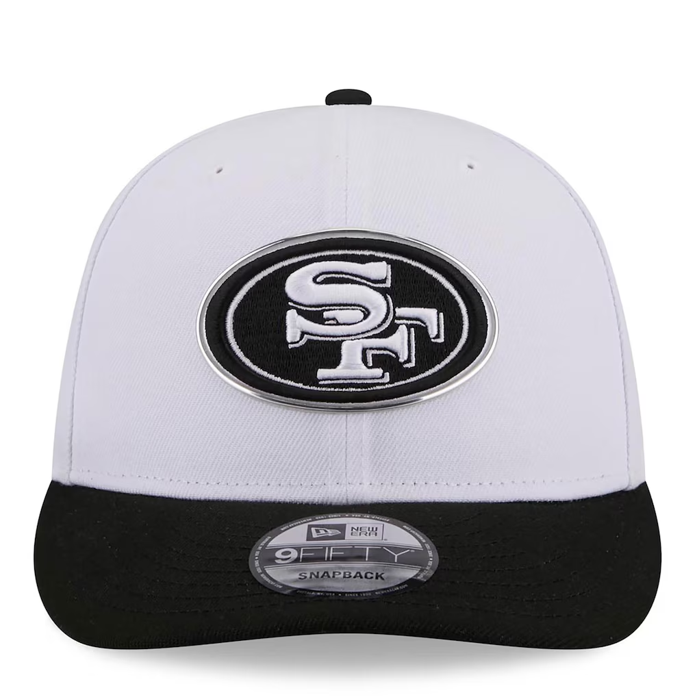 SAN FRANCISCO 49ERS 2026 NFL DRAFT 9FIFTY SNAPBACK HAT - WHITE/BLACK