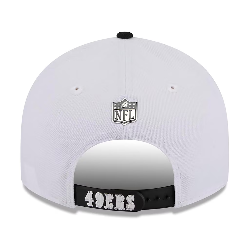 SAN FRANCISCO 49ERS 2026 NFL DRAFT 9FIFTY SNAPBACK HAT - WHITE/BLACK