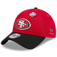 SAN FRANCISCO 49ERS 2026 NFL DRAFT CASUAL CLASSIC ADJUSTABLE HAT - RED/BLACK