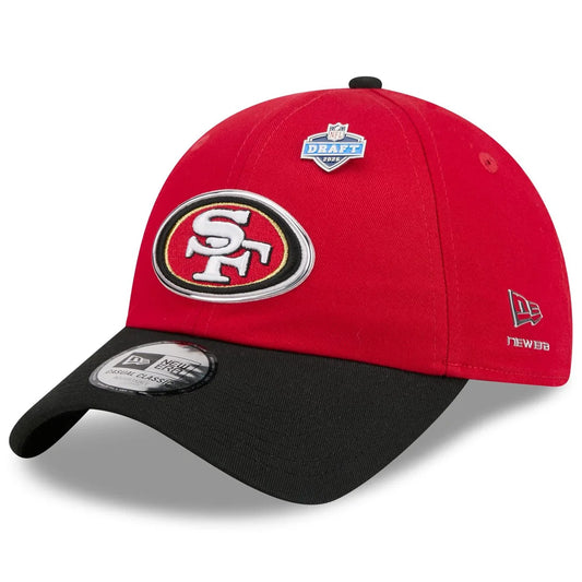 SAN FRANCISCO 49ERS 2026 NFL DRAFT CASUAL CLASSIC ADJUSTABLE HAT - RED/BLACK