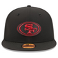 SAN FRANCISCO 49ERS 2026 NFL SIDELINE 9FIFTY SNAPBACK HAT - BLACK