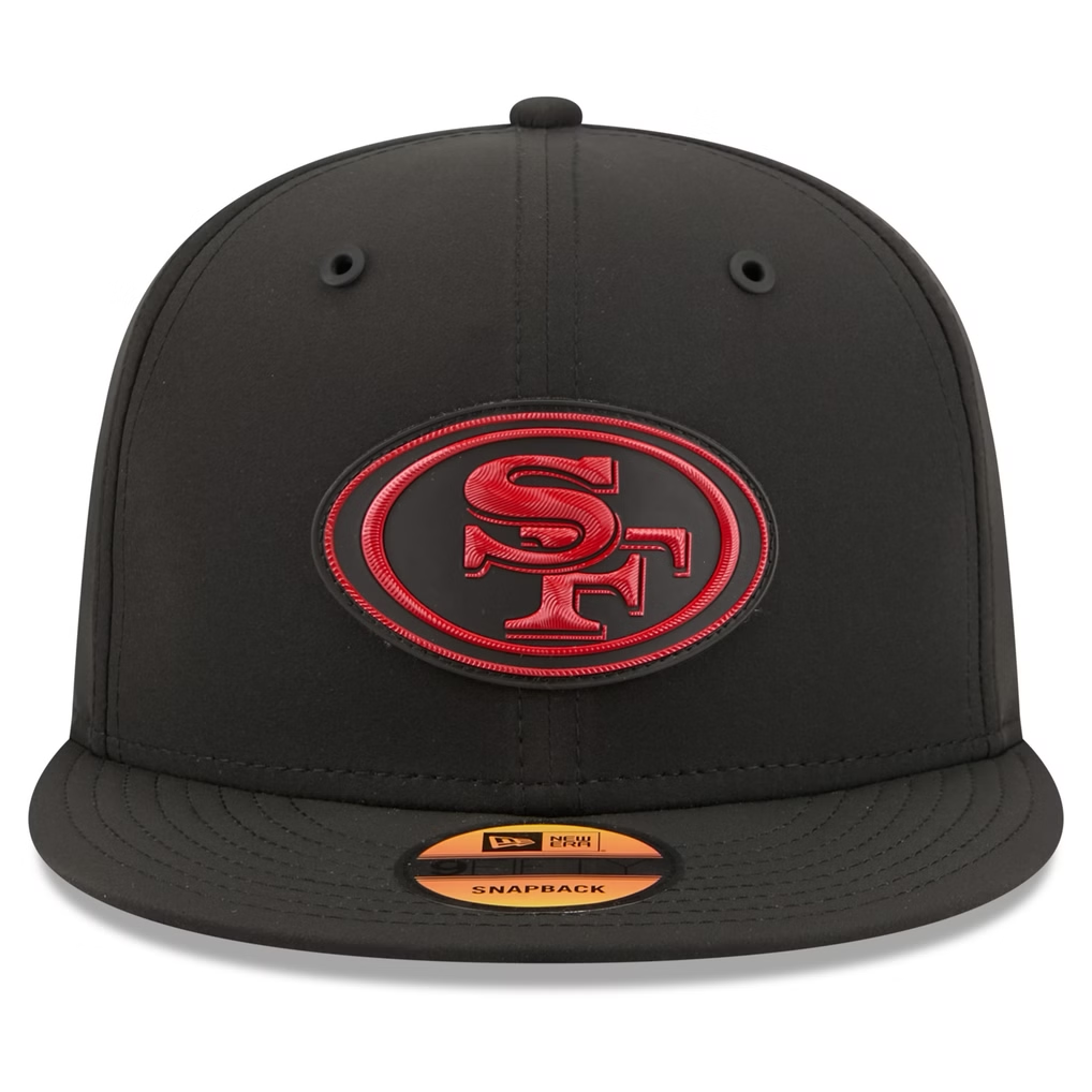 SAN FRANCISCO 49ERS 2026 NFL SIDELINE 9FIFTY SNAPBACK HAT - BLACK