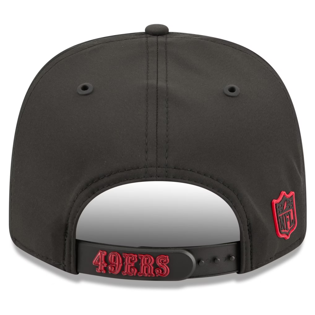 SAN FRANCISCO 49ERS 2026 NFL SIDELINE 9SEVENTY STRETCH-SNAP ADJUSTABLE HAT - BLACK