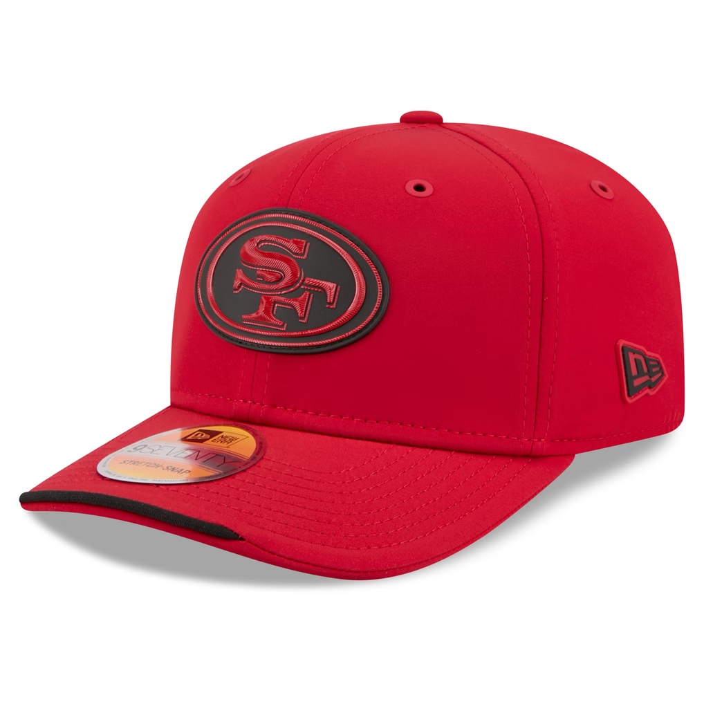 SAN FRANCISCO 49ERS 2026 NFL SIDELINE 9SEVENTY STRETCH-SNAP ADJUSTABLE HAT - RED