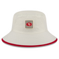 SAN FRANCISCO 49ERS 2026 NFL TRAINING CAMP BUCKET HAT - CHROME WHITE/RED