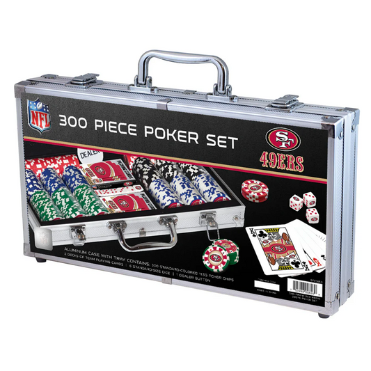 SAN FRANCISCO 49ERS 300 PIECE POKER SET