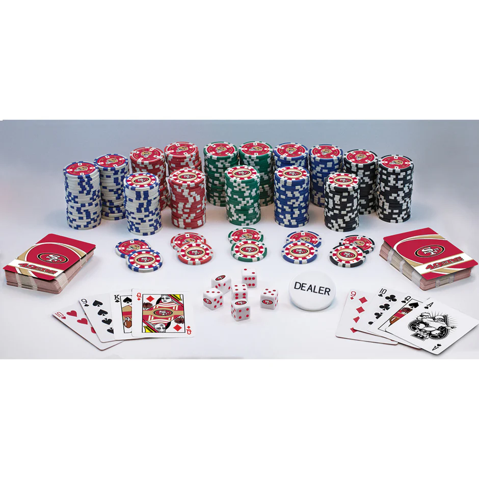 SAN FRANCISCO 49ERS 300 PIECE POKER SET