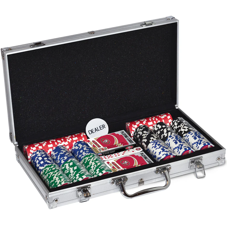 SAN FRANCISCO 49ERS 300 PIECE POKER SET