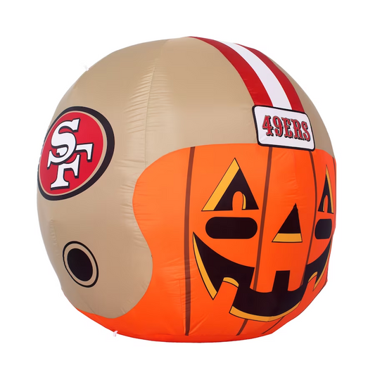 SAN FRANCISCO 49ERS 4' INFLATABLE JACK-O'-HELMET