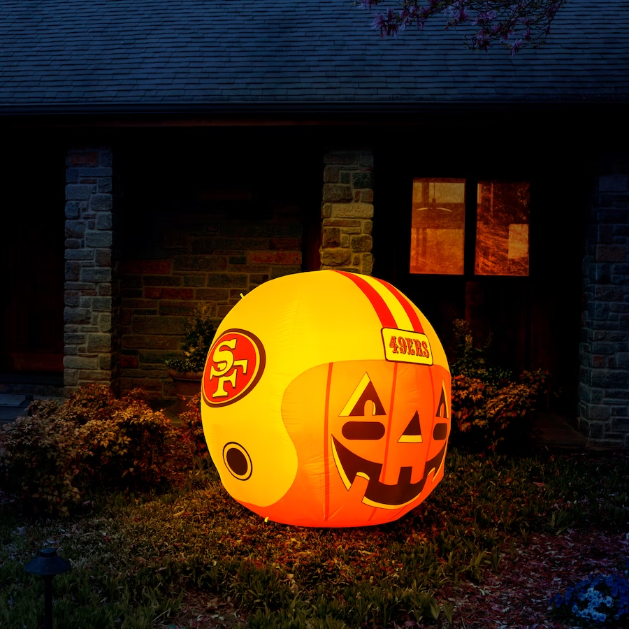 SAN FRANCISCO 49ERS 4' INFLATABLE JACK-O'-HELMET