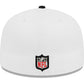 SAN FRANCISCO 49ERS 40TH ANNIVERSARY WORDMARK CUSTOM 59FIFTY FITTED HAT - WHITE/BLACK