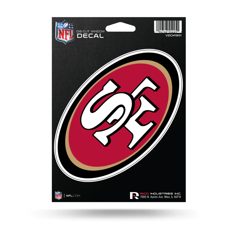 Niners Decal SAN FRANCISCO 49ERS 5