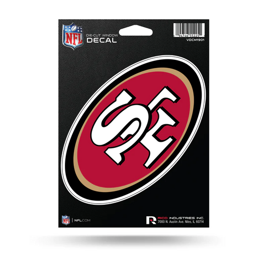 SAN FRANCISCO 49ERS 5" X 7" VINYL DIE-CUT DECAL