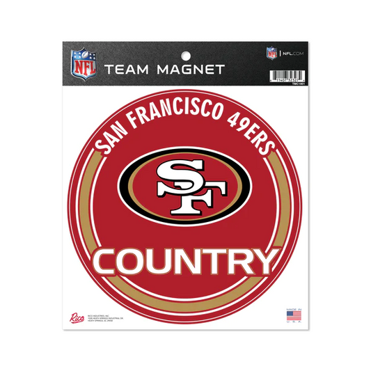 SAN FRANCISCO 49ERS 8" TEAM MAGNET CIRCLE