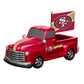 SAN FRANCISCO 49ERS 9" RALLY TRUCK GARDEN STATUE WITH FLAG