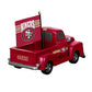 SAN FRANCISCO 49ERS 9" RALLY TRUCK GARDEN STATUE WITH FLAG