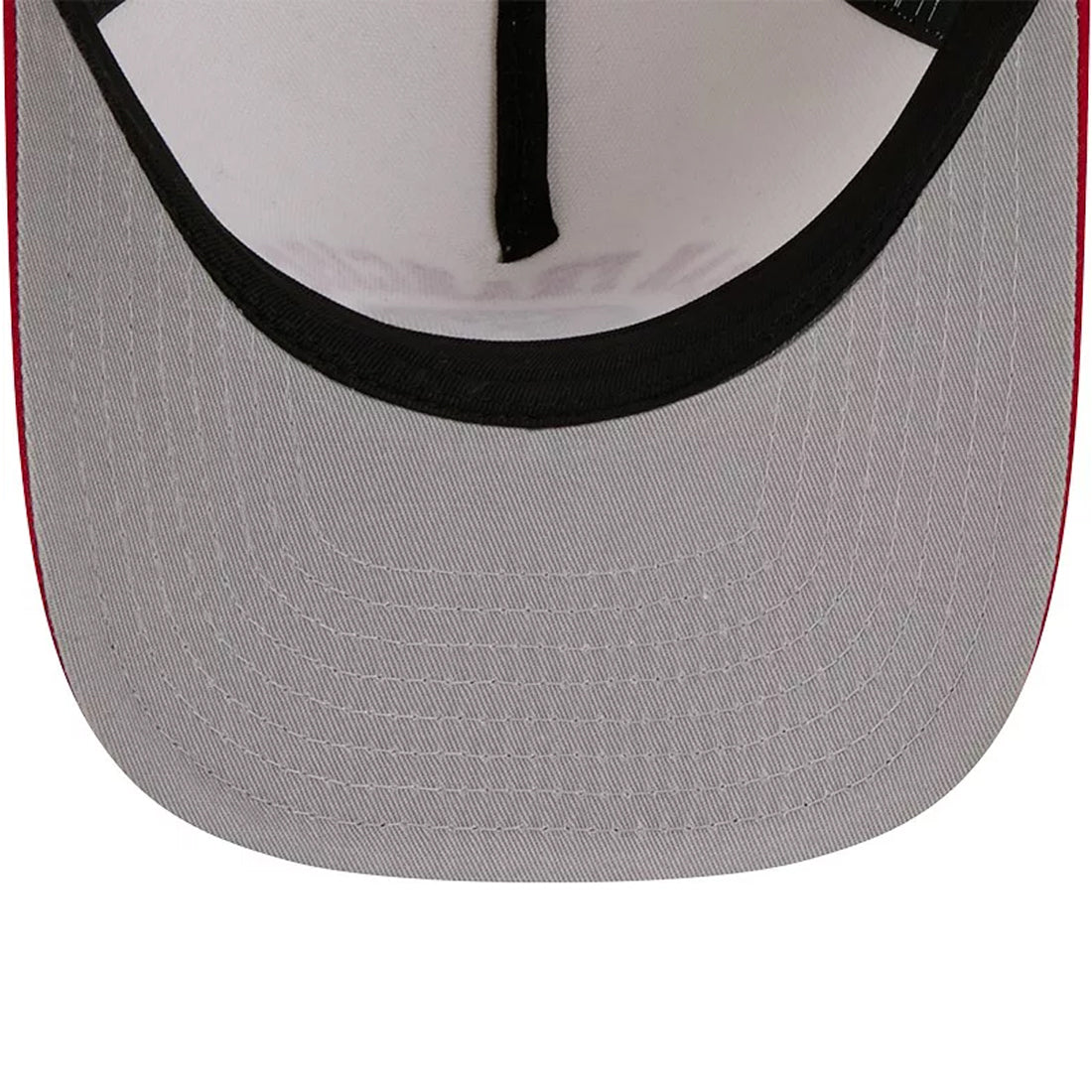 SAN FRANCISCO 49ERS ARCHED 9FIFTY A-FRAME SNAPBACK HAT - CHROME WHITE/RED
